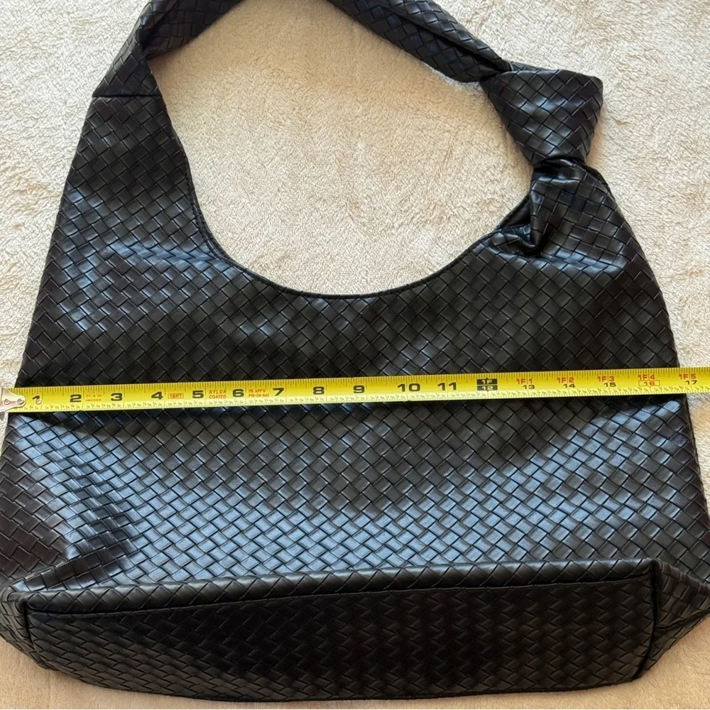 Ulta Woven Hobo Bag With Knot